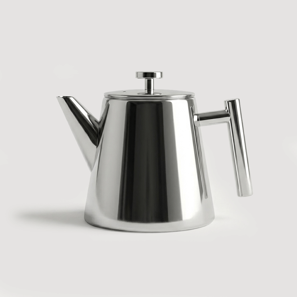 T-Kanne, Edelstahl, 1 Liter, Silber