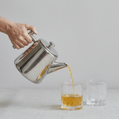 T-Kanne, Edelstahl, 1 Liter, Silber