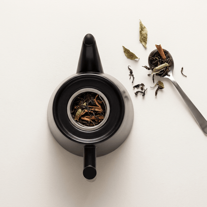 T-Kanne, Edelstahl, 1 Liter, Schwarz