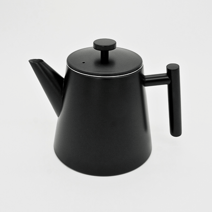 T-Kanne, Edelstahl, 1 Liter, Schwarz