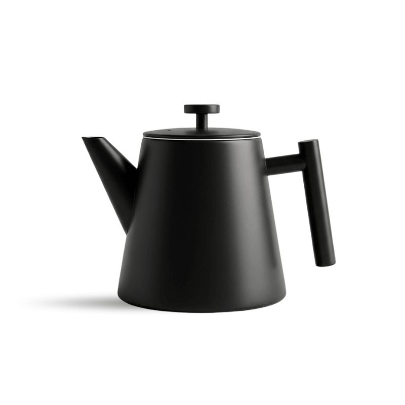T-Kanne, Edelstahl, 1 Liter, Schwarz