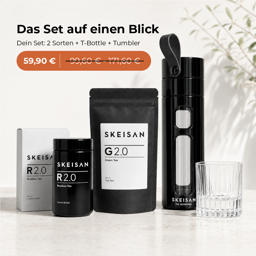 Du suchst die Tees aus. Den Rest packe ich dazu.
