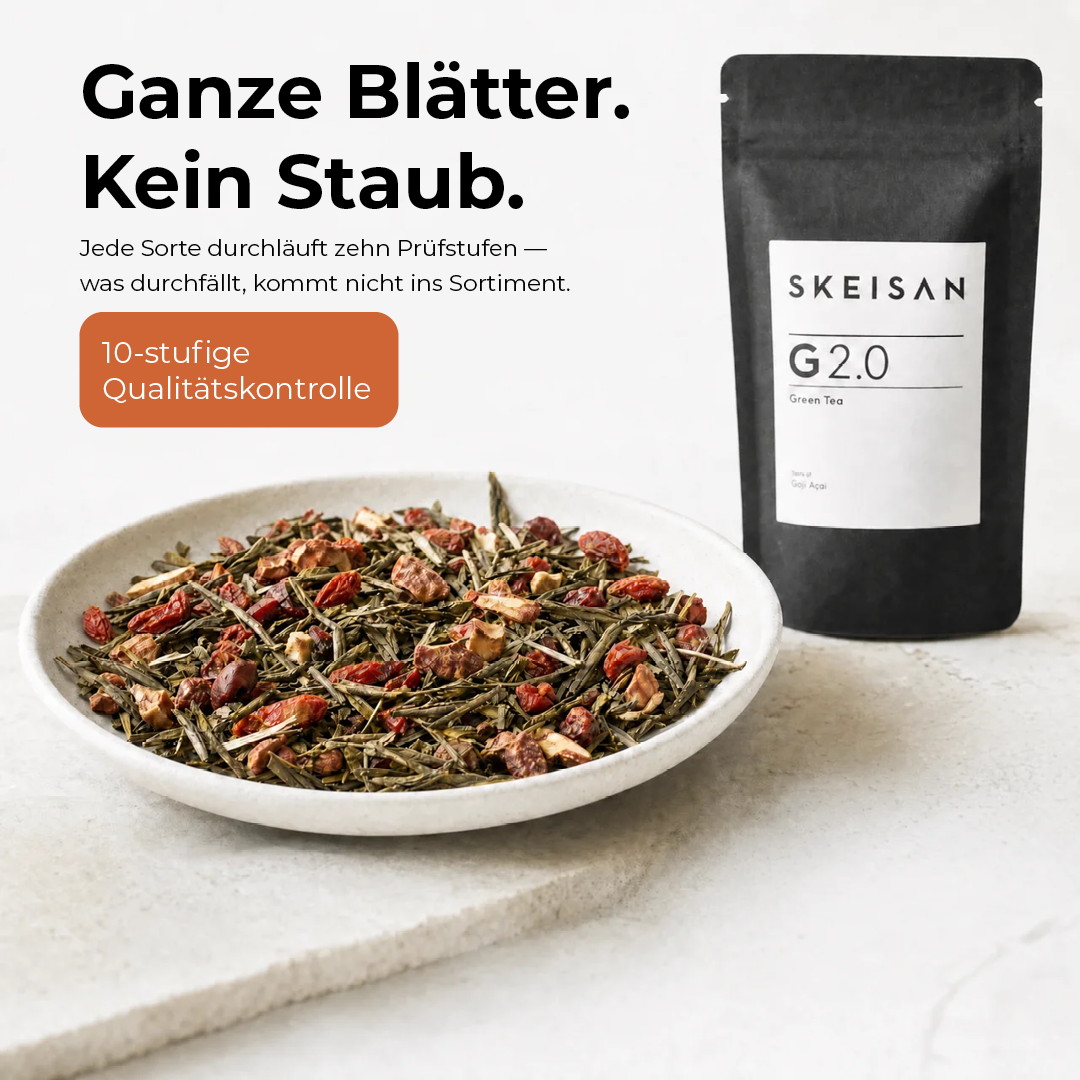 Du suchst die Tees aus. Den Rest packe ich dazu.